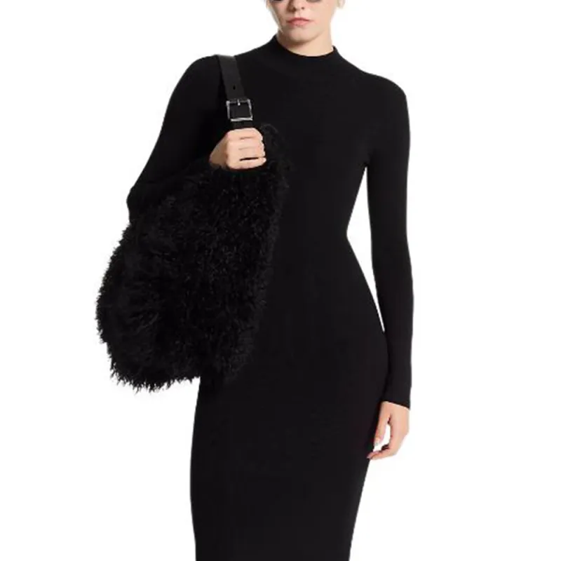 MICHAEL KORS Long Sleeved Dresses Women's Black-2