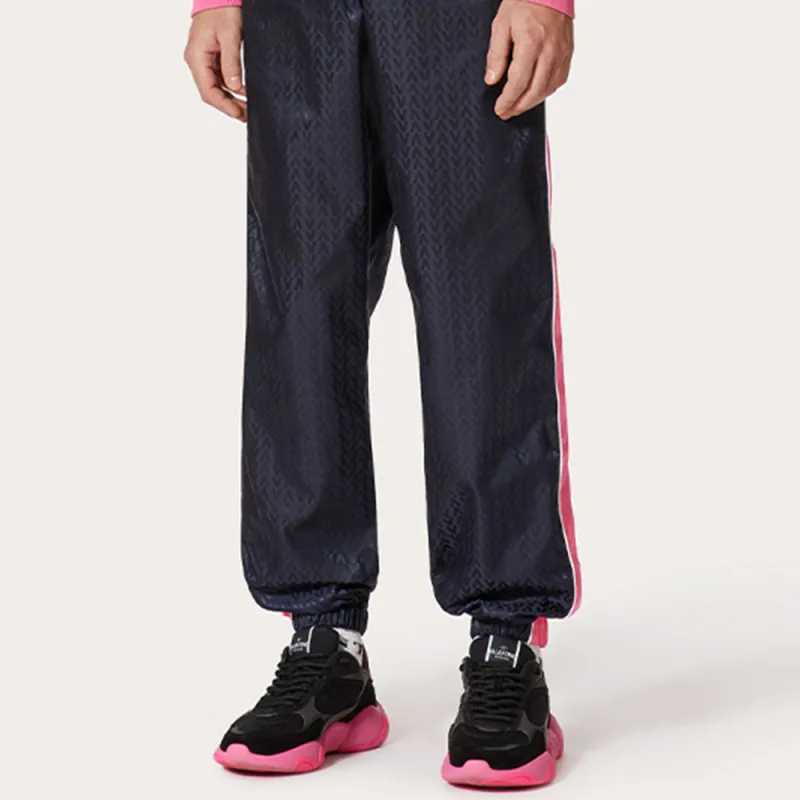 Valentino Jogging Pants With Optical Jacquard-4