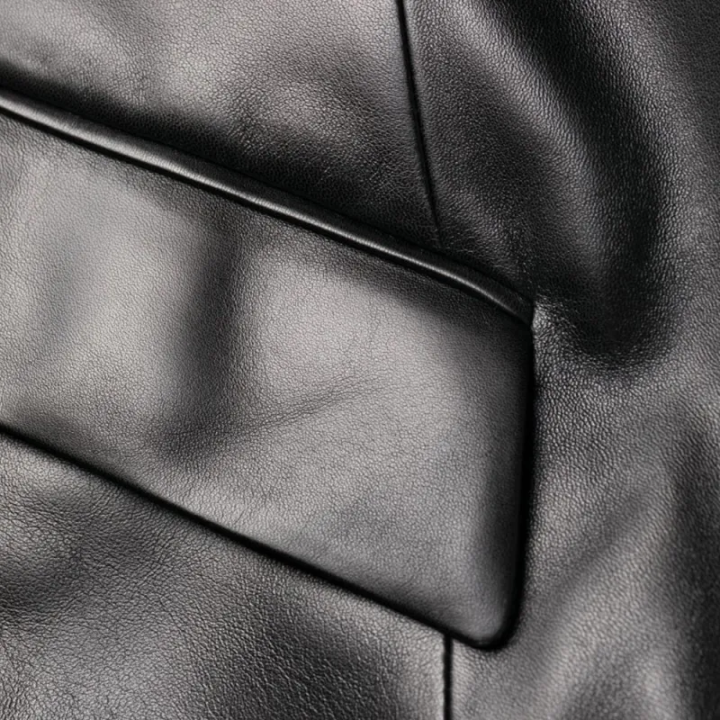 VERSACE Leather Trench Coat-3
