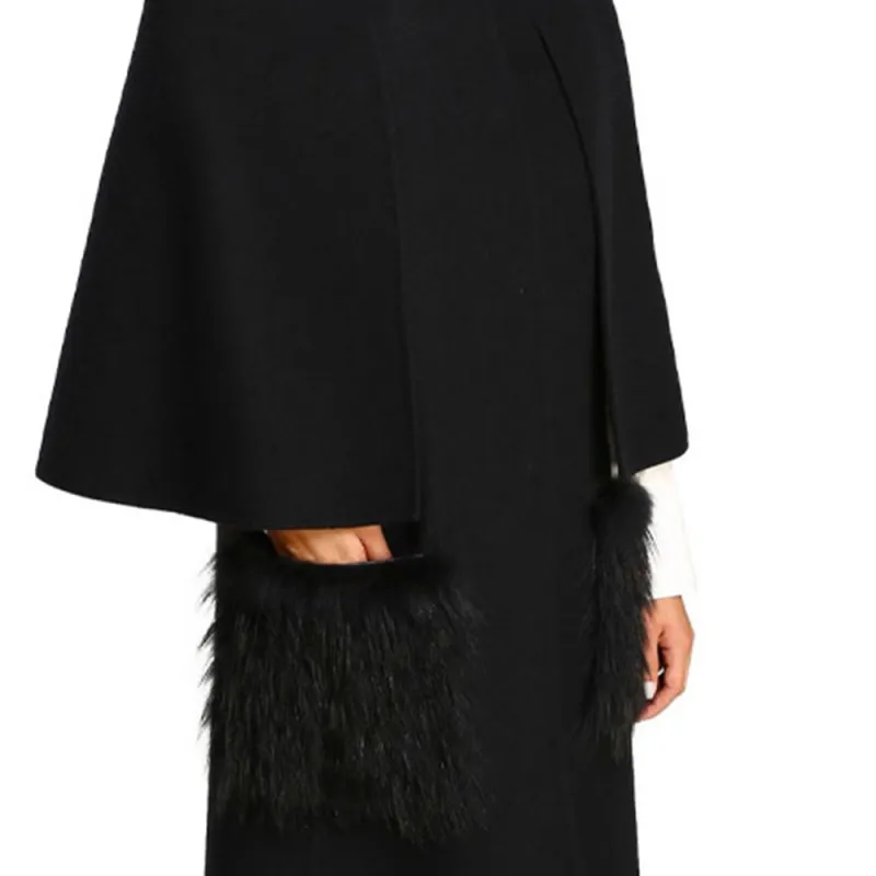 FENDI Coats Women's Black-4