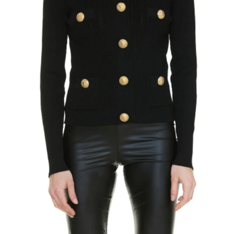 BALMAIN SS22 Knitwear Women's Black-1