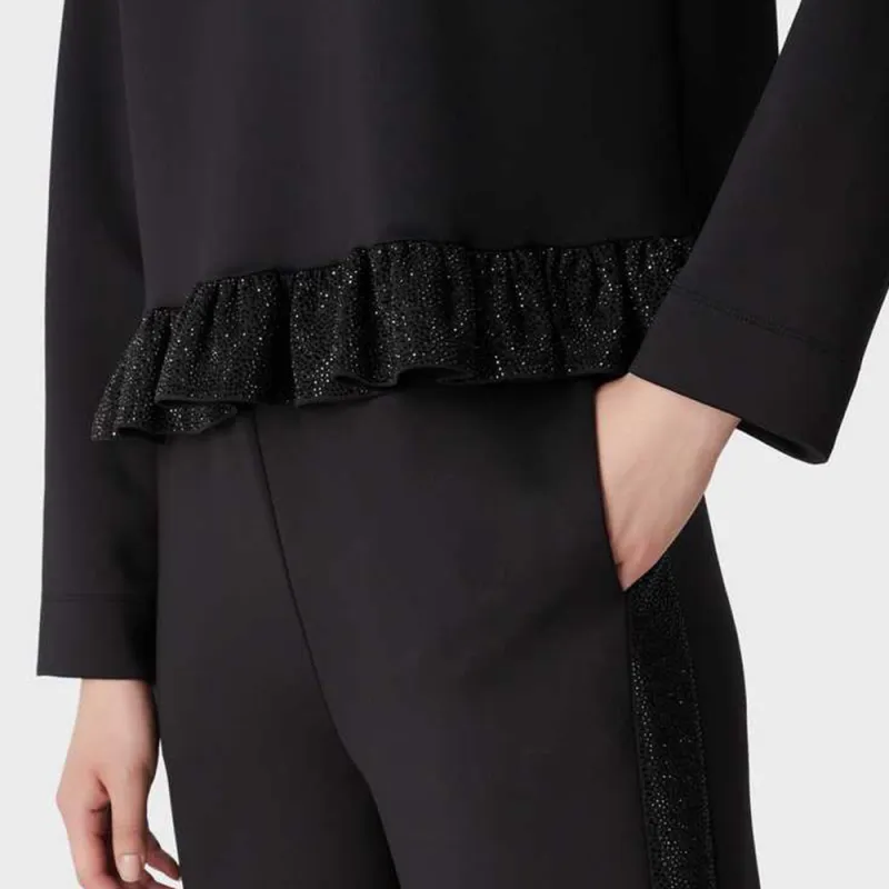 EMPORIO ARMANI SS23 Casual Pants Women's Black-4