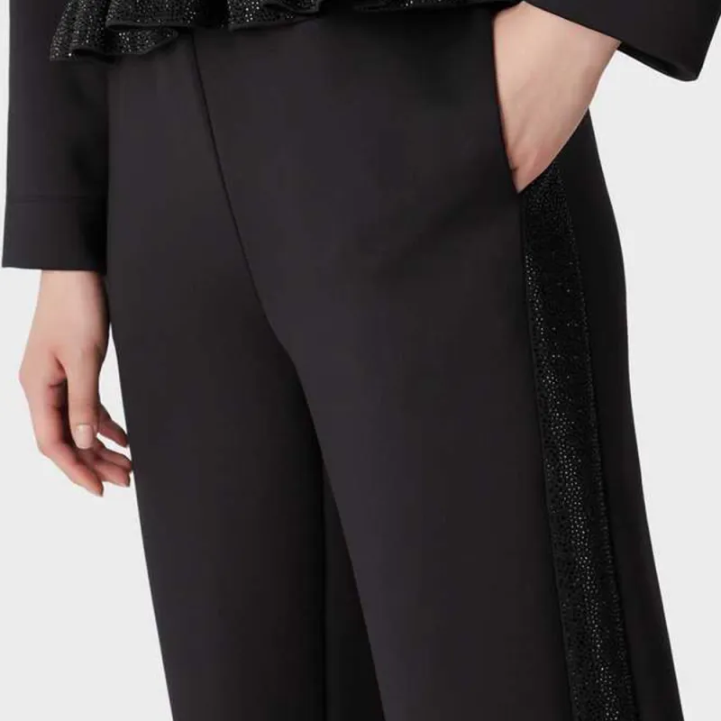EMPORIO ARMANI SS23 Casual Pants Women's Black-5