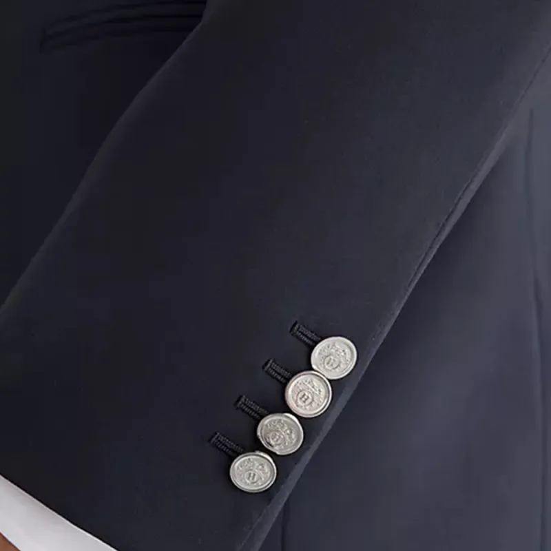 HERMES FW22 Business Suits Coats Men's Blue-4