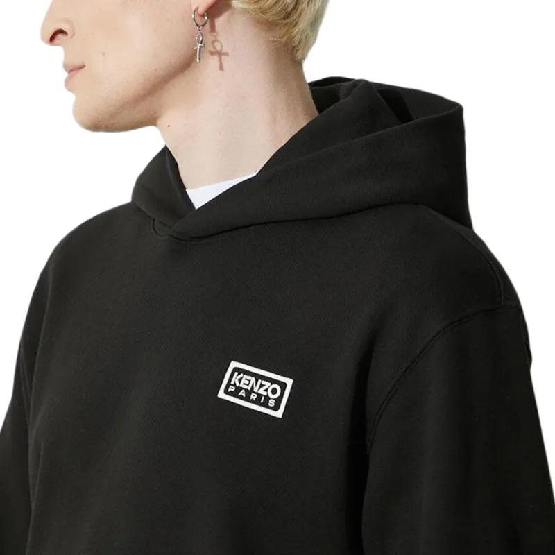 KENZO Logo Embroidered Drawstring Hoodie-6