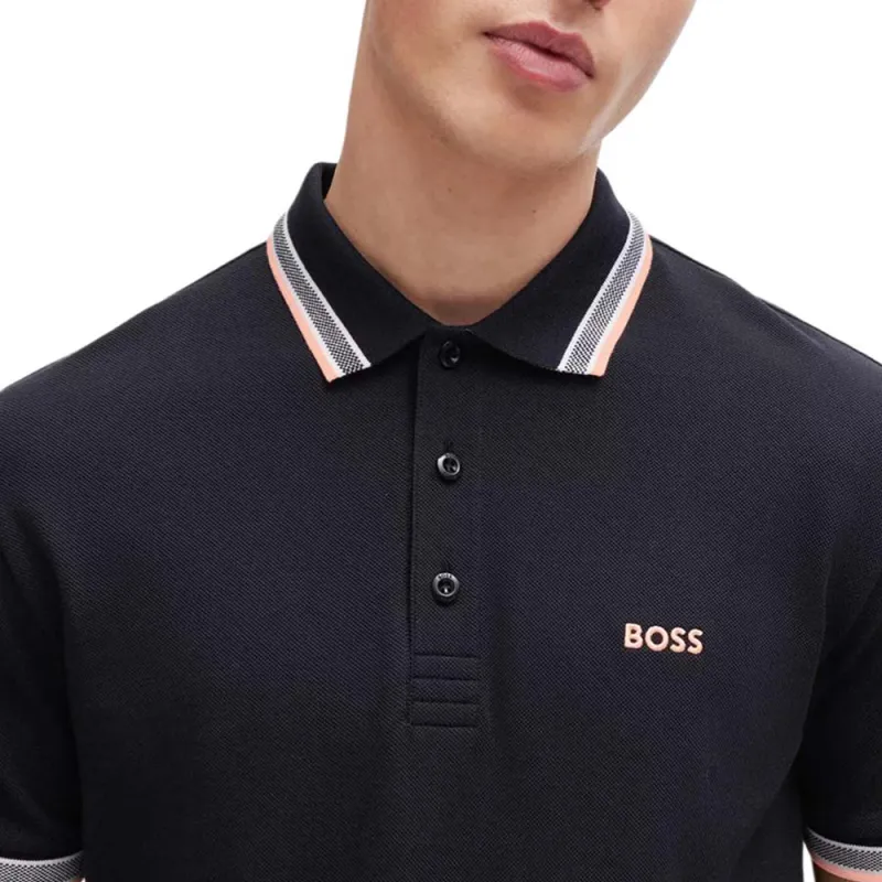 HUGO BOSS Logo embroidered Polo Shirt-4