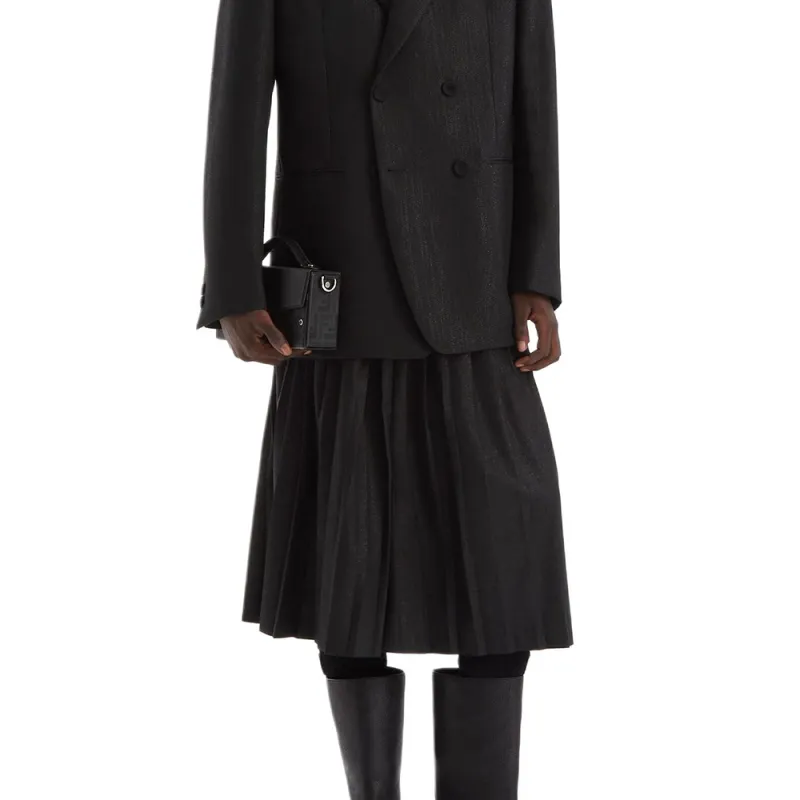FENDI Collared Button Up Jacket-3