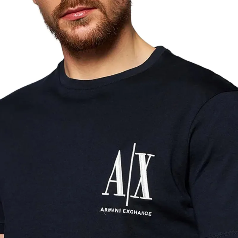 ARMANI EXCHANGE Logo Embroidered Crewneck T Shirt-5