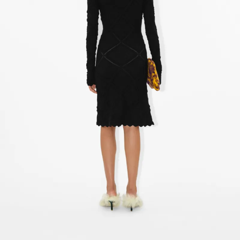 Burberry Aran Long sleeve Knitted Dress-5