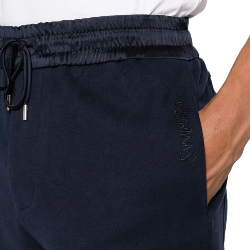 SAINT LAURENT Drawstring Straight Leg Trousers-5