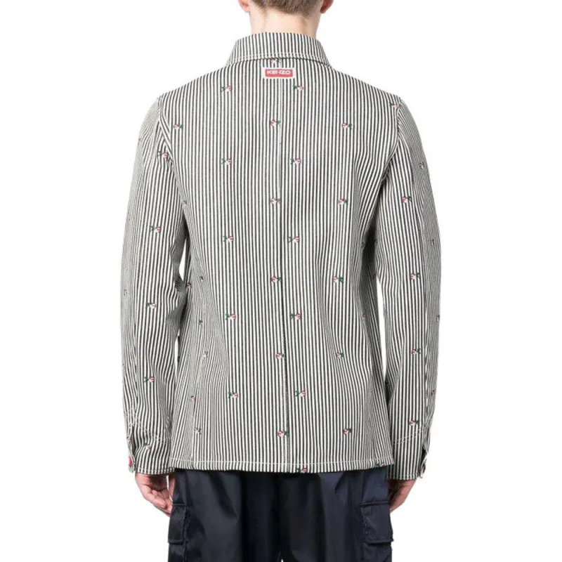 KENZO Pixel Stripe Denim Jacket-3