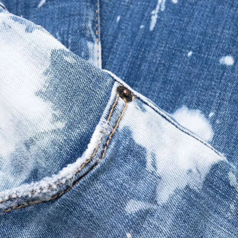 DSQUARED 2 Paint Splatter Effect Distressed Jeans-5