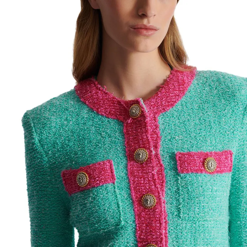 BALMAIN Two Toned Tweed Jacket-6