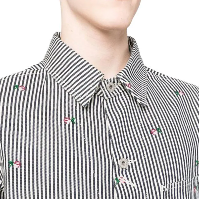 KENZO Pixel Stripe Denim Jacket-5