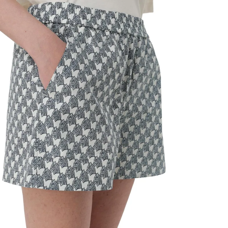 TORY BURCH Allover Printed Poplin Shorts-4