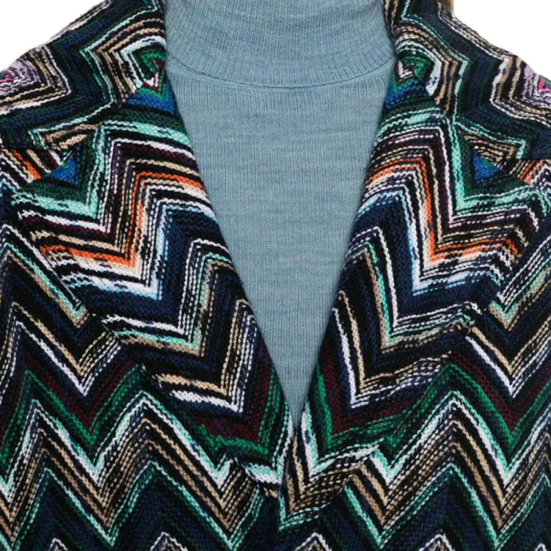 MISSONI Chevron knit Coat-5