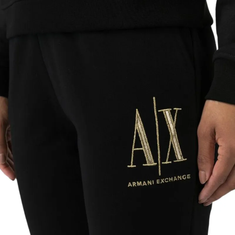 ARMANI EXCHANGE Embroidered-logo Cotton Track Pants-4