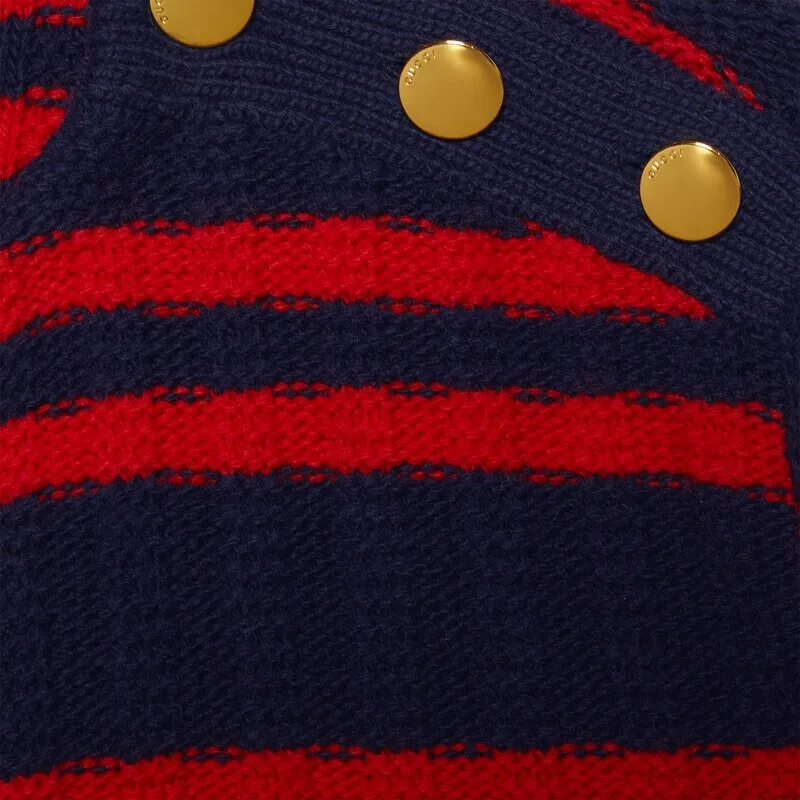 GUCCI x Ha Ha Ha Gucci X Harry Styles Co-branded FW22 Sweater Unisex Dark Blue-5