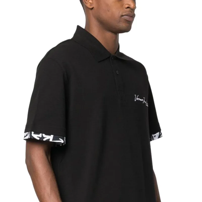 VERSACE JEANS COUTURE Polo Shirt Men's Black-4