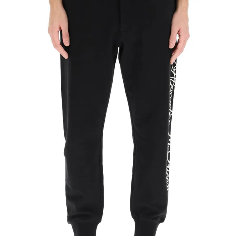 Alexander McQueen Casual Pants Men's Black-3