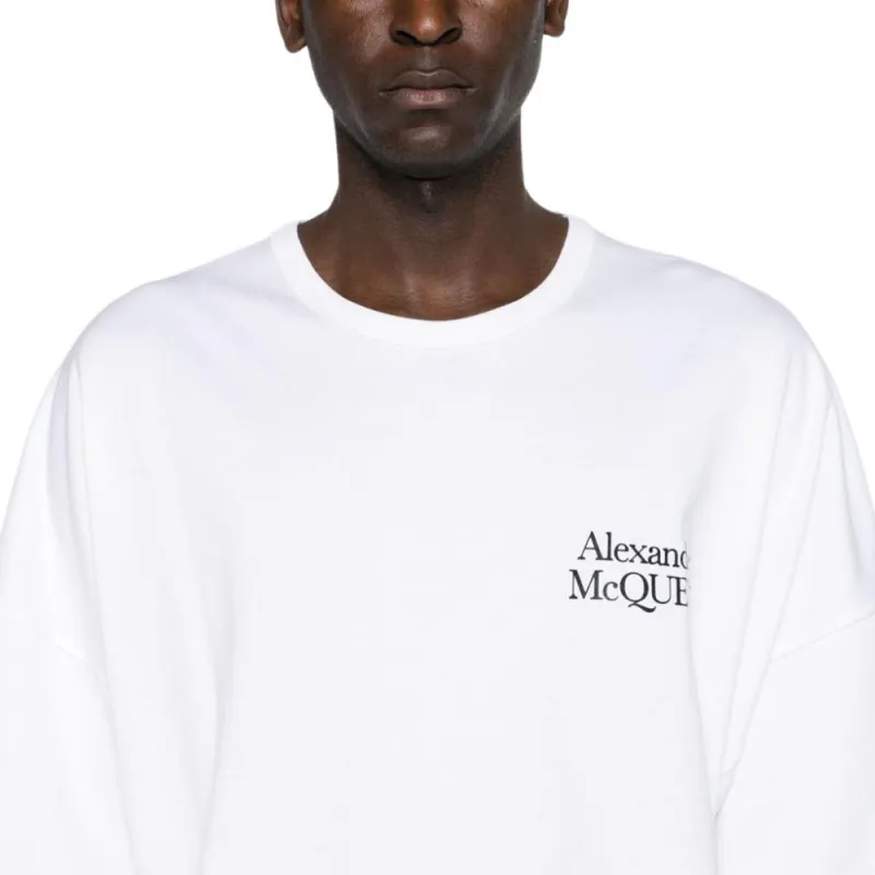 Alexander McQueen Logo Printed Crewneck T Shirt-2