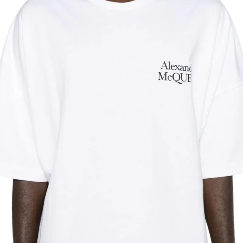 Alexander McQueen Logo Printed Crewneck T Shirt-3