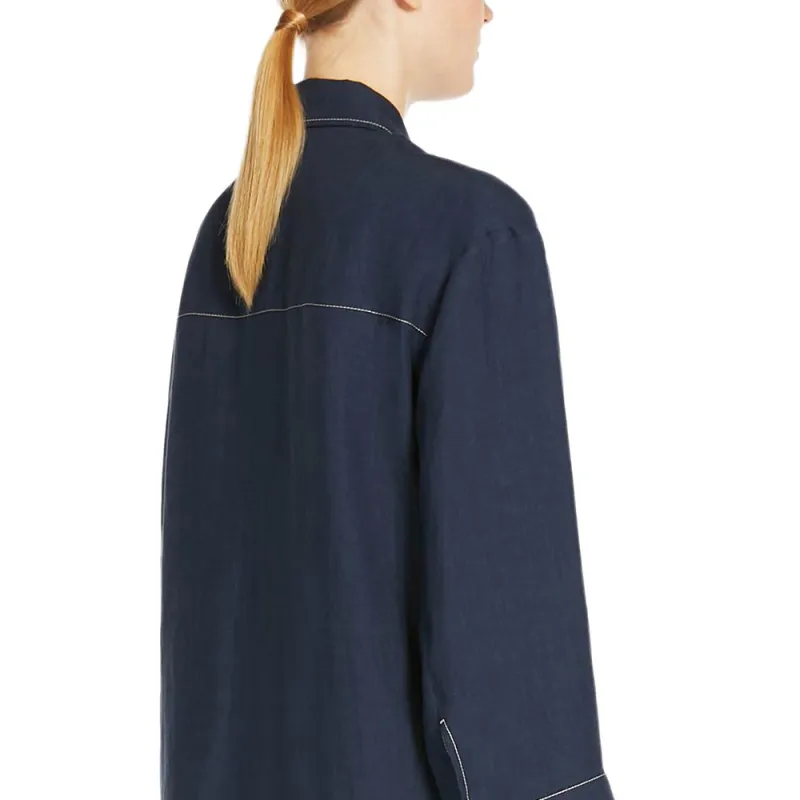 'S MAX MARA Buttoned Long Sleeved Top-5