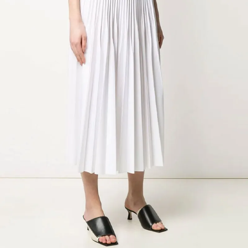 GIVENCHY SS21 Casual Long Skirt Women's White-4