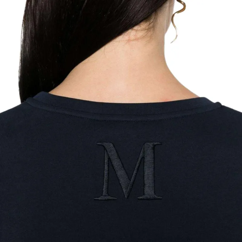 'S MAX MARA Logo Embroidered Crewneck T Shirt-6