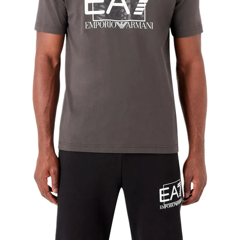 EMPORIO ARMANI EA7 SS23 T Shirt Men's Earthy Brown-5