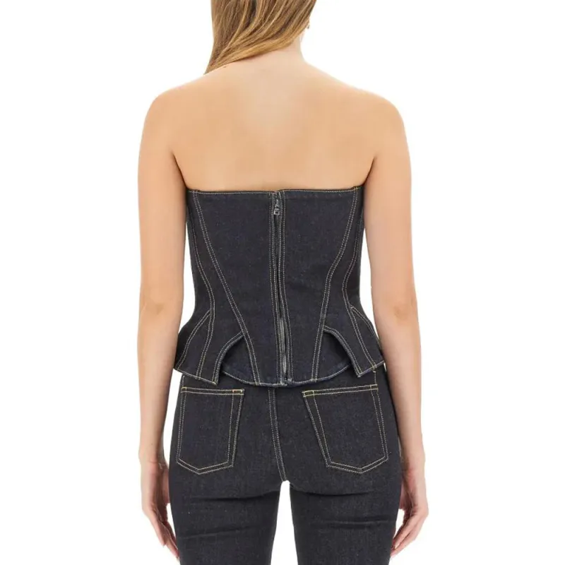 Alexander McQueen Strapless Bustier Top-1