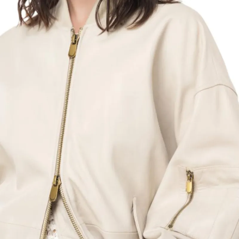 PINKO Zipped Bomber Jacket-4