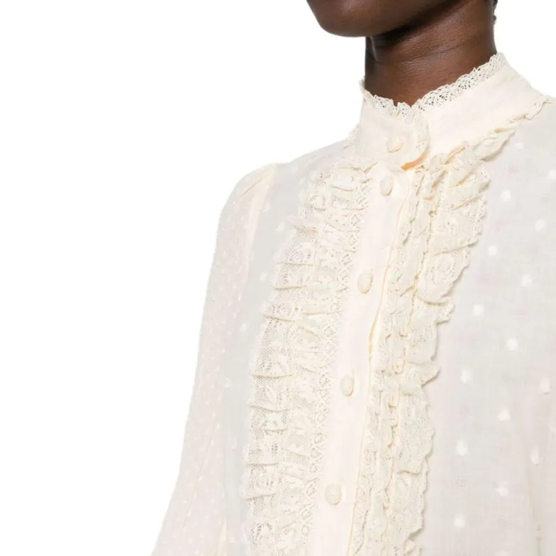 Zimmermann Ruffle detail Cotton Top-1