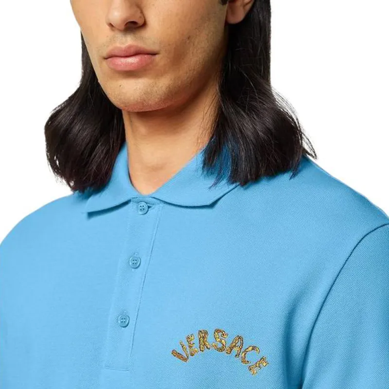 VERSACE Polo Shirts Men Blue-1