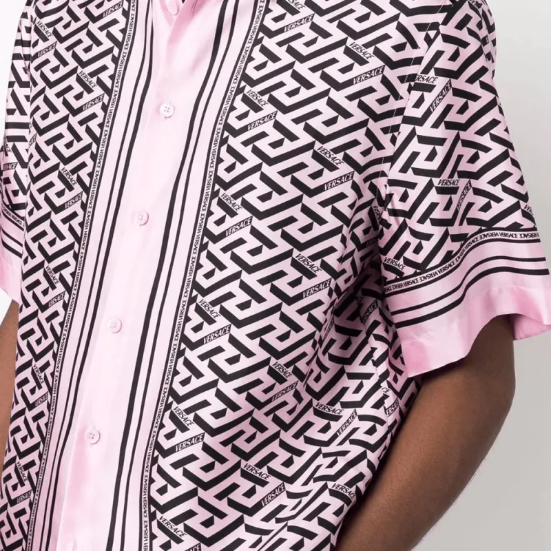VERSACE Shirts Men Pink-4