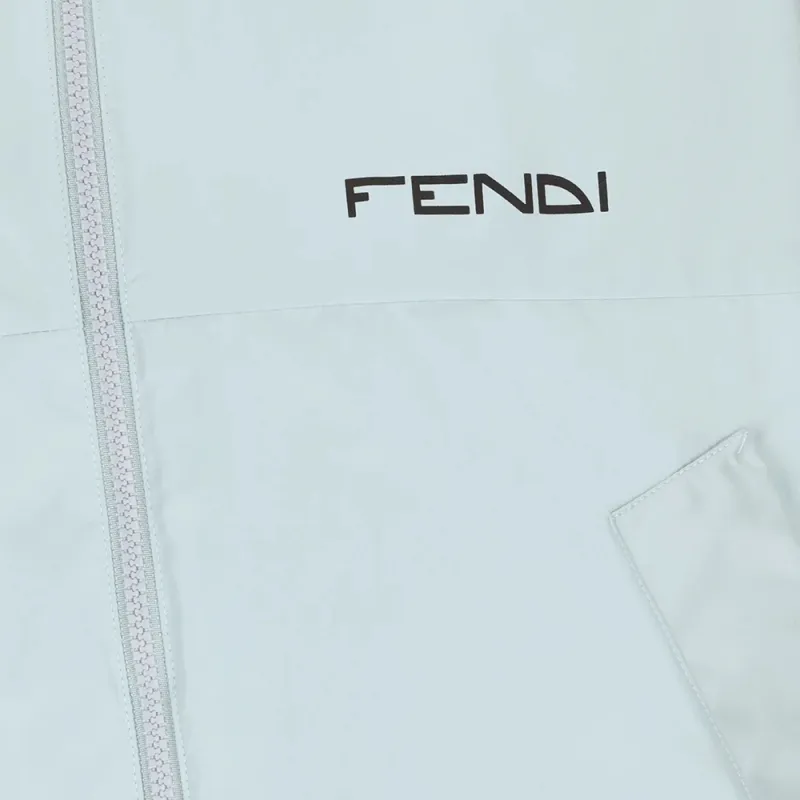FENDI Zip Up Hooded Reversible Jacket-6
