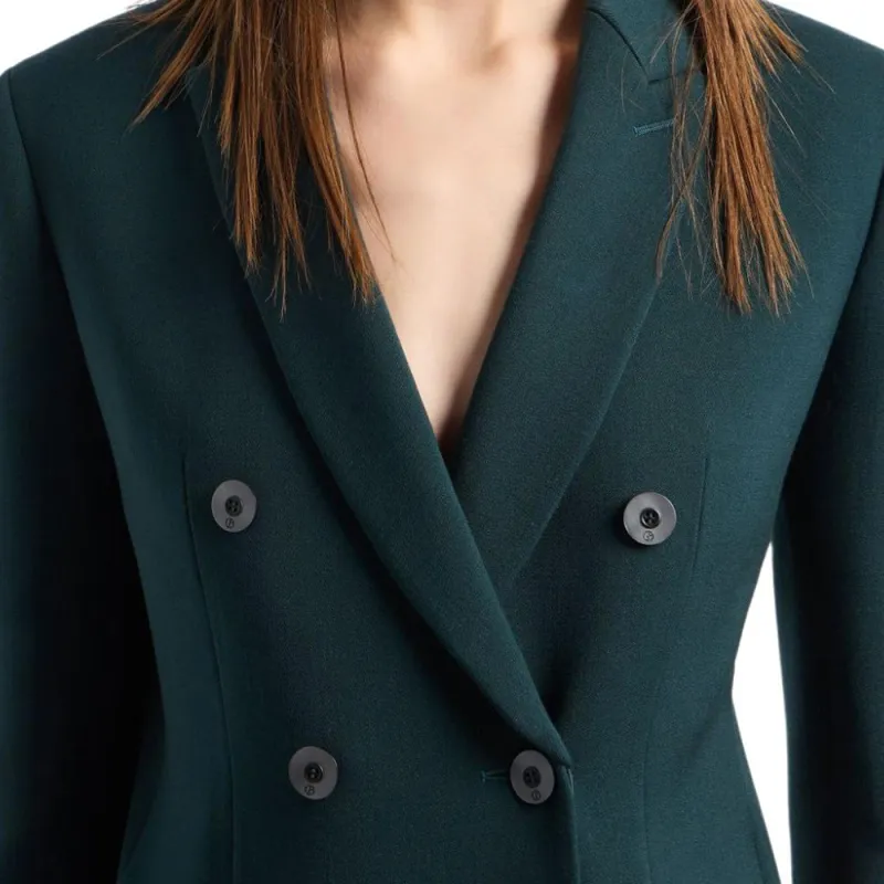 GIORGIO ARMANI Double breasted Jacket In Stretch Double sided Wool-4