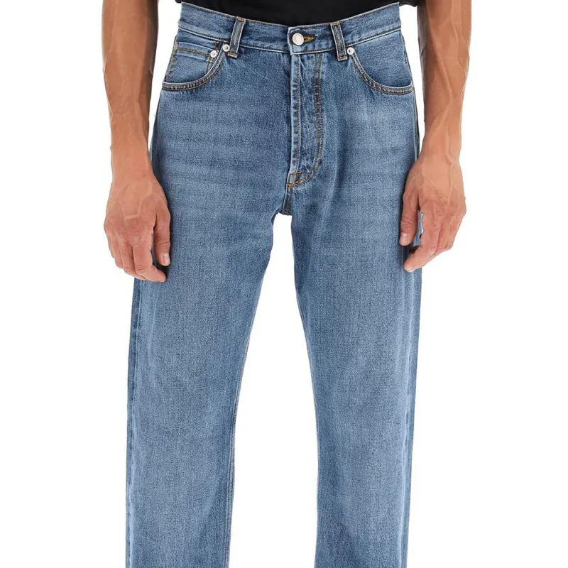 Alexander McQueen Jeans Men Blue-4