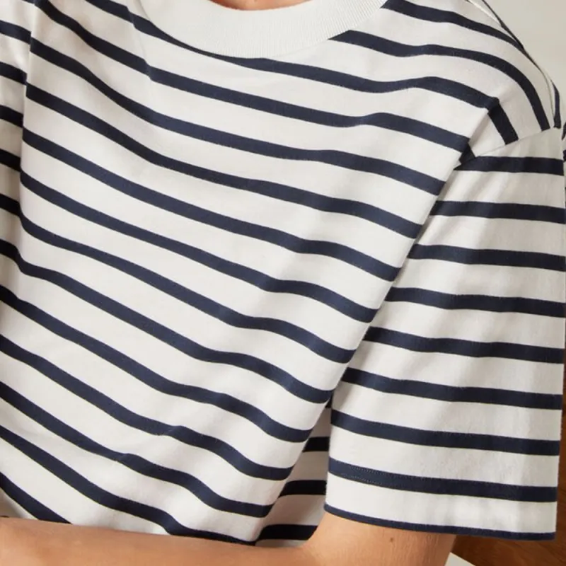 Loro Piana Striped Cotton T shirt-5