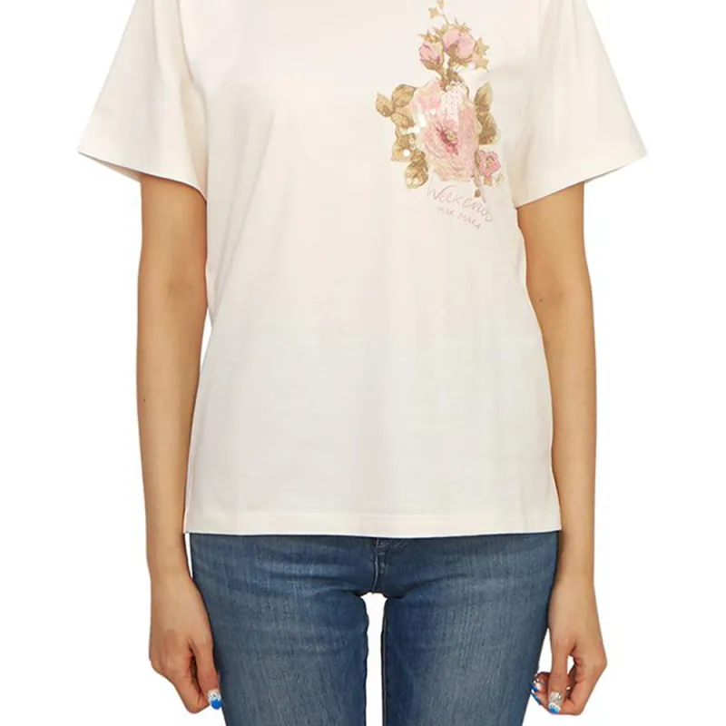 MaxMara T Shirts Women's Ecru-4