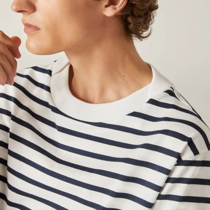 Loro Piana Striped Cotton T shirt-4