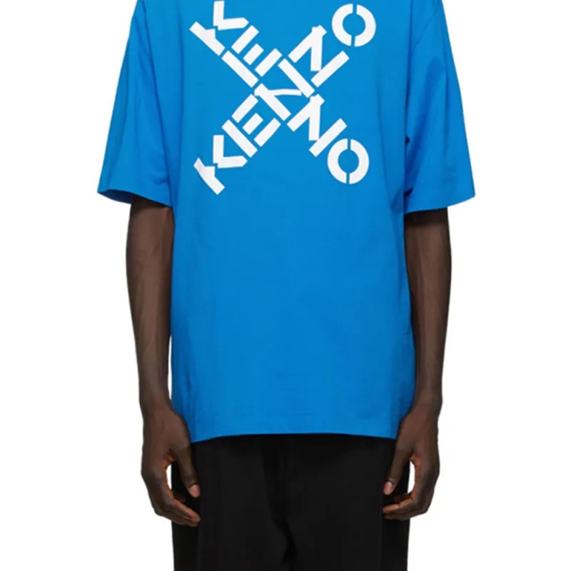 KENZO SS21 Sport 'Big X' T-Shirt Blue-4
