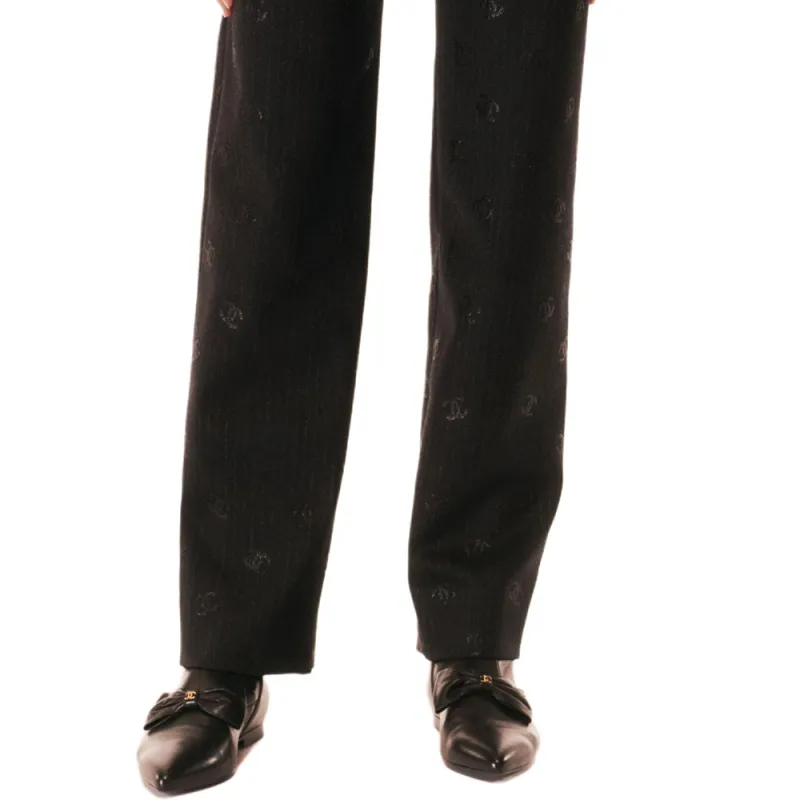 CHANEL 24 New Spring And Summer Arrivals Casual Pants Women's Black-4
