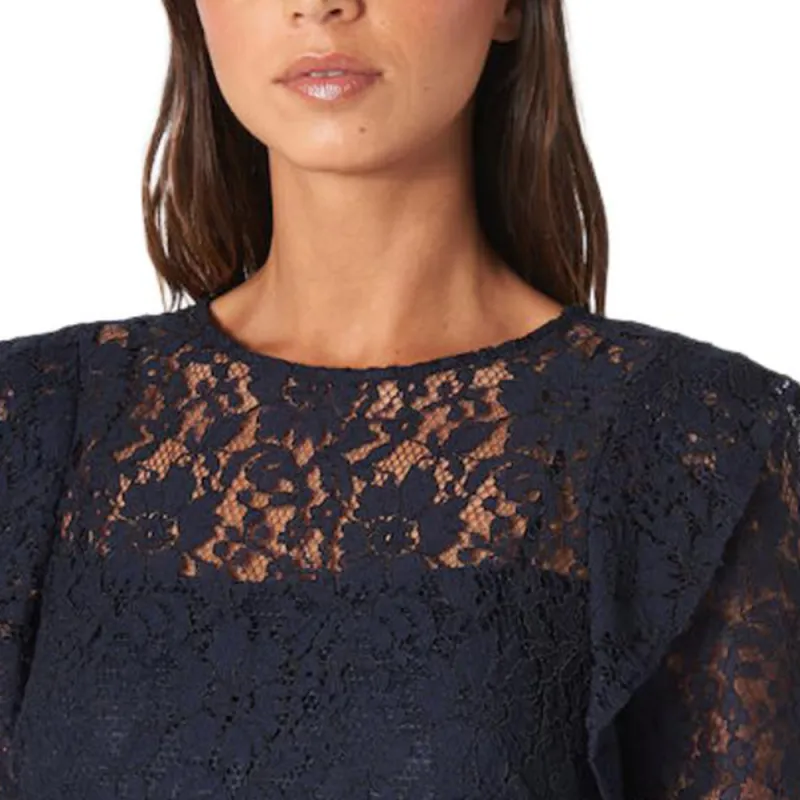 Ralph Lauren Long Sleeved Dress Women's Marine Blue-4