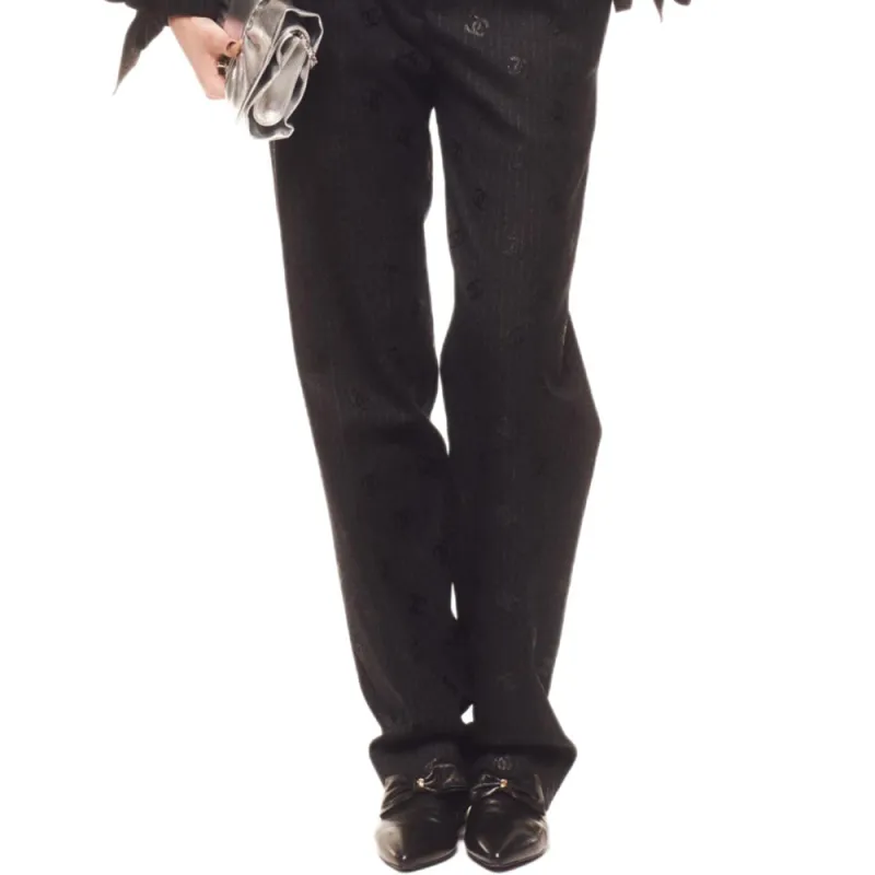 CHANEL 24 New Spring And Summer Arrivals Casual Pants Women's Black-2