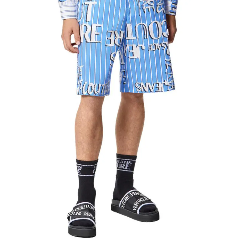VERSACE JEANS COUTURE SS23 Casual Shorts Men's Blue-1