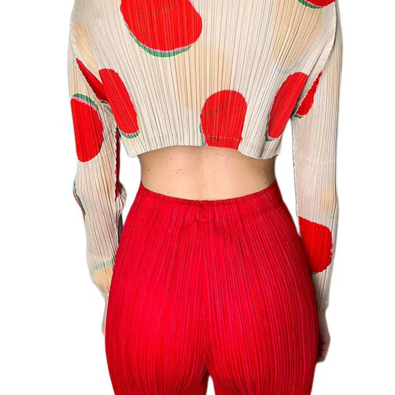 PLEATS PLEASE ISSEY MIYAKE SS24 Shirt Women's Red-5