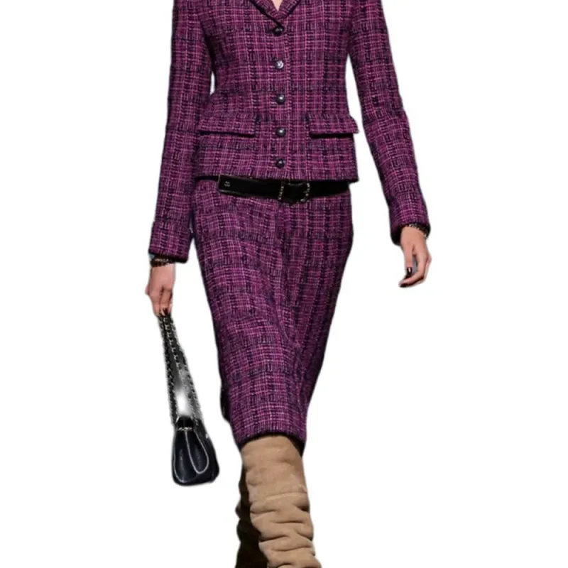 CHANEL FW24 Jackets & Coats Women's Dark Purple-2
