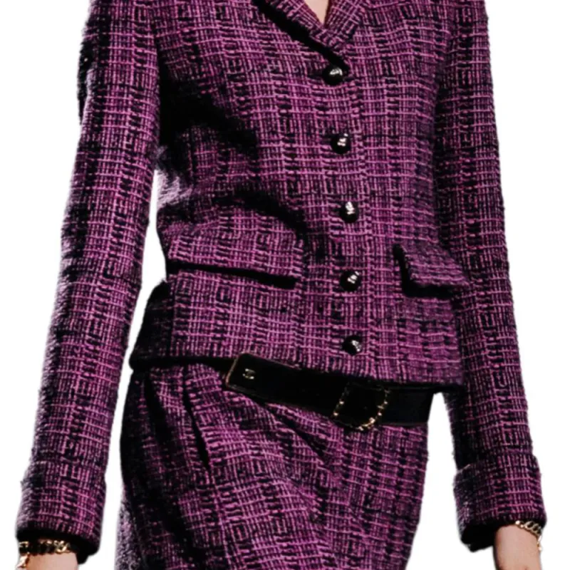 CHANEL FW24 Jackets & Coats Women's Dark Purple-3