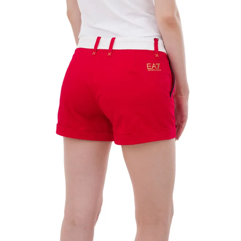EMPORIO ARMANI EA7 Casual Shorts Women's Red-1